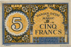 5 Francs MAROCCO  1943 P.33