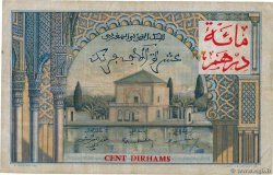 100 Dirhams sur 10000 Francs MAROCCO  1955 P.52
