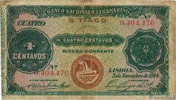 4 Centavos CABO VERDE S. Tiago 1914 P.10 BC