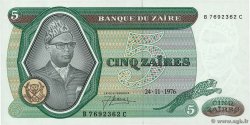 5 Zaïres ZAIRE  1976 P.21a