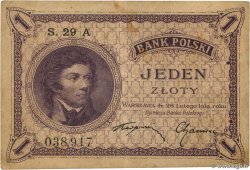 1 Zloty POLOGNE  1924 P.051 TTB