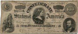 100 Dollars ÉTATS CONFÉDÉRÉS D&nbsp;AMÉRIQUE Richmond 1864 P.71