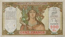 100 Francs TAHITI  1956 P.14c S