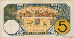 5 Francs DAKAR FRENCH WEST AFRICA Dakar 1932 P.05Bf MBC