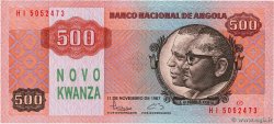 500 Novo Kwanza sur 500 Kwanzas ANGOLA  1987 P.123 FDC