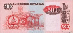 500 Novo Kwanza sur 500 Kwanzas ANGOLA  1987 P.123 FDC