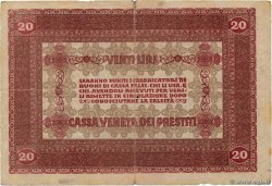 20 Lire ITALY  1918 PM.07 F