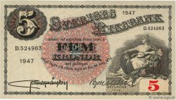 5 Kronor SUÈDE  1947 P.33ad