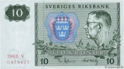 10 Kronor SUÈDE  1968 P.52b NEUF