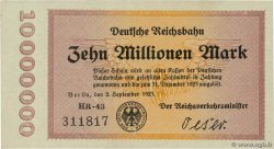 10 Millions Mark GERMANIA  1923 PS.1014 q.FDC