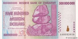 500 Millions Dollars ZIMBABUE  2008 P.82 SC+