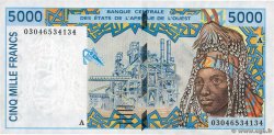 5000 Francs WEST AFRIKANISCHE STAATEN  2003 P.113Am