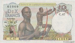 10 Francs FRENCH WEST AFRICA  1948 P.37
