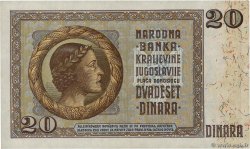 20 Dinara YUGOSLAVIA  1936 P.030 q.FDC