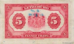 5 Francs LUXEMBOURG  1944 P.43a VF