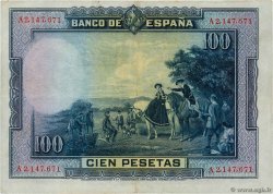 100 Pesetas SPAIN  1928 P.076b VF+