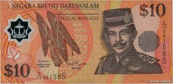 10 Ringgit - 10 Dollars BRUNEI  1998 P.24b SPL