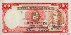 100 Pesos URUGUAY  1967 P.043c AU