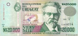 20000 Nuevos Pesos URUGUAY  1991 P.069b MBC