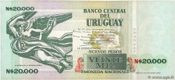20000 Nuevos Pesos URUGUAY  1991 P.069b BB