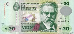 20 Pesos Uruguayos URUGUAY  2011 P.086b FDC