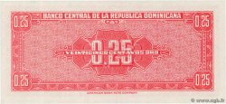 25 Centavos Oro RÉPUBLIQUE DOMINICAINE  1961 P.087a NEUF