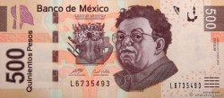 500 Pesos MEXICO  2010 P.126a FDC