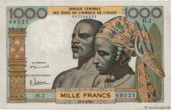 1000 Francs WEST AFRICAN STATES  1959 P.004 XF+