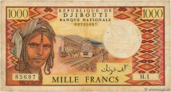 1000 Francs DJIBUTI  1979 P.37a MB