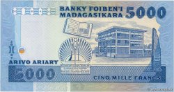 5000 Francs - 1000 Ariary MADAGASCAR  1983 P.069a UNC