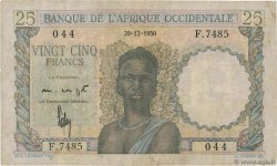 25 Francs FRENCH WEST AFRICA  1950 P.38 F