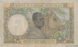 25 Francs FRENCH WEST AFRICA  1950 P.38 MB