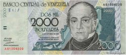 2000 Bolivares VENEZUELA  1998 P.080 NEUF