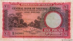 1 Pound NIGERIA  1958 P.04a VF