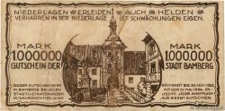 1 Million Mark ALLEMAGNE Bamberg 1923  TTB