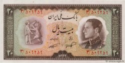 20 Rials IRAN  1954 P.065 fST+