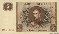 5 Kronor SWEDEN  1956 P.42c UNC-
