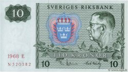 10 Kronor SUÈDE  1968 P.52b SPL
