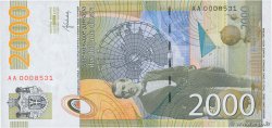 2000 Dinara SERBIA  2012 P.61b UNC