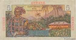 5 Francs Bougainville FRENCH GUIANA  1946 P.19a VF