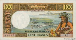 100 Francs TAHITI  1973 P.24b EBC