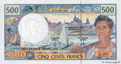 500 Francs FRENCH PACIFIC TERRITORIES  1992 P.01c fST