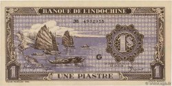 1 Piastre violet FRENCH INDOCHINA  1943 P.060 UNC