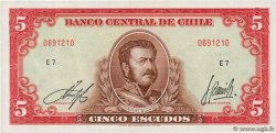 5 Escudos CHILE  1964 P.138 UNC