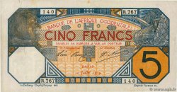 5 Francs DAKAR AFRIQUE OCCIDENTALE FRANÇAISE (1895-1958) Dakar 1919 P.05Ba