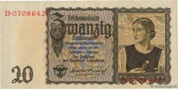 20 Reichsmark GERMANY  1939 P.185 XF