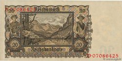 20 Reichsmark DEUTSCHLAND  1939 P.185 VZ