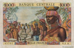 1000 Francs EQUATORIAL AFRICAN STATES (FRENCH)  1963 P.05a MB