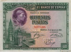 500 Pesetas SPAIN  1928 P.077a