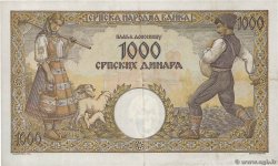 1000 Dinara SERBIA  1942 P.32a EBC